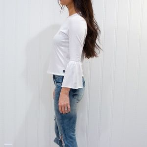 Abercrombie & Fitch flute sleeved blouse